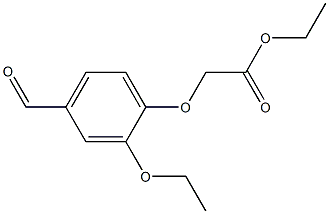 ethyl (2-ethoxy-4-formylphenoxy)acetate Struktur