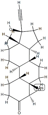 norethindrone-4 beta,5 beta-epoxide Struktur