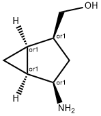 Bicyclo[3.1.0]hexane-2-methanol, 4-amino-, (1R,2S,4R,5S)-rel- (9CI) Struktur