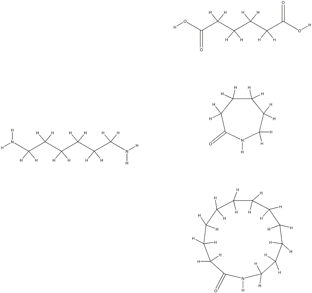 Hexanedioic acid,compd. with 1,6-hexanediamine,polymer with azacyclotridecan-2-one and hexahydro-2H-azepin-2-one Struktur