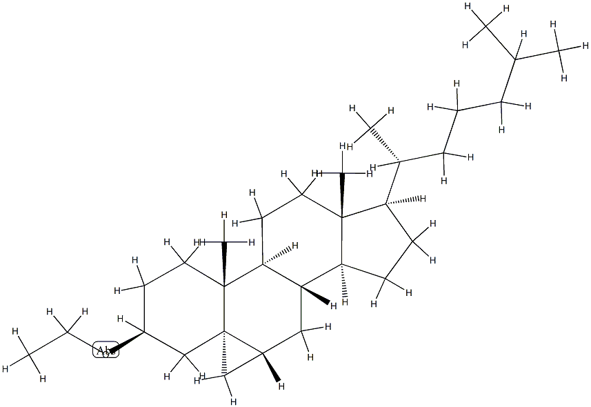 (3β,5α,6β)-3-Ethoxy-3',6-dihydrocyclopropa[5,6]cholestane Struktur