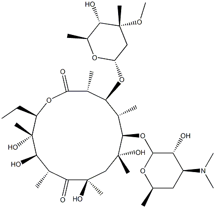 (8R)-8-Hydroxyerythromycin Struktur