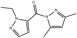 1H-Pyrazole,1-[(1-ethyl-1H-pyrazol-5-yl)carbonyl]-3,5-dimethyl-(9CI) Struktur