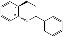 Benzene, [[[(1R,6R)-6-ethyl-2,4-cyclohexadien-1-yl]oxy]methyl]-, rel- (9CI) Struktur