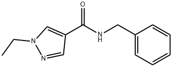 1H-Pyrazole-4-carboxamide,1-ethyl-N-(phenylmethyl)-(9CI) Struktur