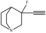 1-Azabicyclo[2.2.2]octane,3-ethynyl-3-fluoro-(9CI) Struktur