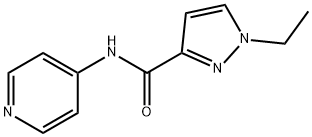 1H-Pyrazole-3-carboxamide,1-ethyl-N-4-pyridinyl-(9CI) Struktur