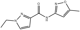 1H-Pyrazole-3-carboxamide,1-ethyl-N-(5-methyl-3-isoxazolyl)-(9CI) Struktur