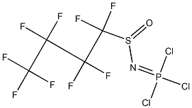 Trichloro-N-[(nonafluorobutyl)sulfinyl]phosphine imide Struktur