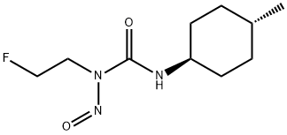 1-(2-Fluoroethyl)-3-(4β-methylcyclohexan-1α-yl)-1-nitrosourea Struktur