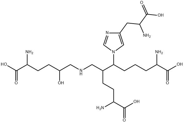 histidinohydroxymerodesmosine Struktur