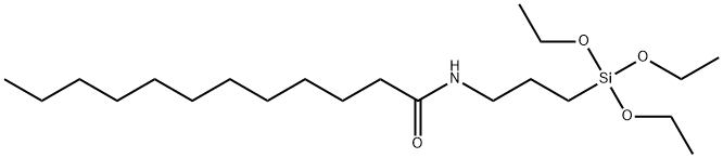 N-[3-(Triethoxysilyl)propyl]-(γ-lauroylamidopropyl)triethoxysilane Struktur