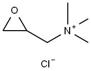 Oxiranemethanaminium, N,N,N-trimethyl-, chloride, homopolymer Struktur