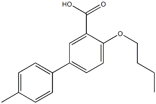 4-butoxy-4'-methyl[1,1'-biphenyl]-3-carboxylic acid Struktur