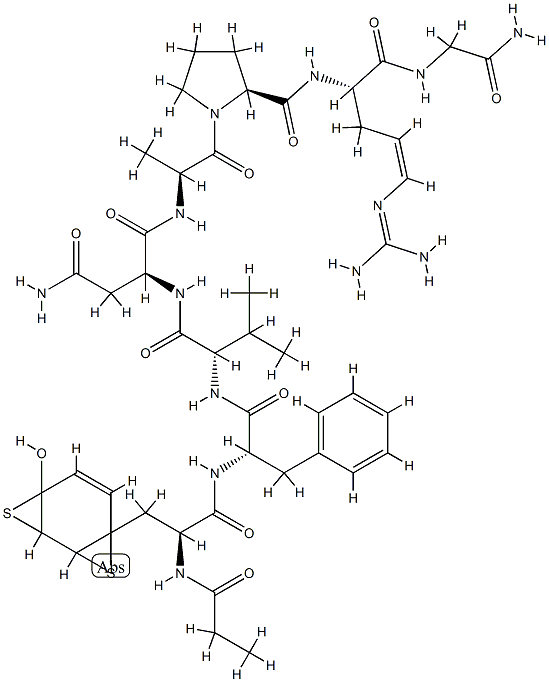 vasopressin, 1-deamino-4-Val-8-Arg- Struktur