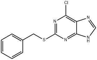 2-BENZYLTHIO-6-CHLOROPURINE (2BS6ClP) Struktur