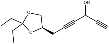 1,4-Hexadiyn-3-ol,6-[(4R)-2,2-diethyl-1,3-dioxolan-4-yl]-(9CI) Struktur