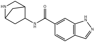 1H-Indazole-6-carboxamide,N-2-azabicyclo[2.2.1]hept-5-yl-(9CI) Struktur