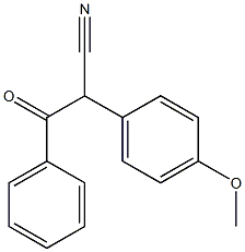 Benzenepropanenitrile, α-(4-methoxyphenyl)-β-oxo- Struktur