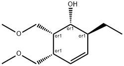 3-Cyclohexen-1-ol,2-ethyl-5,6-bis(methoxymethyl)-,(1R,2S,5S,6R)-rel-(9CI) Struktur