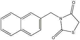 3-(2-naphthylmethyl)-1,3-thiazolidine-2,4-dione Struktur