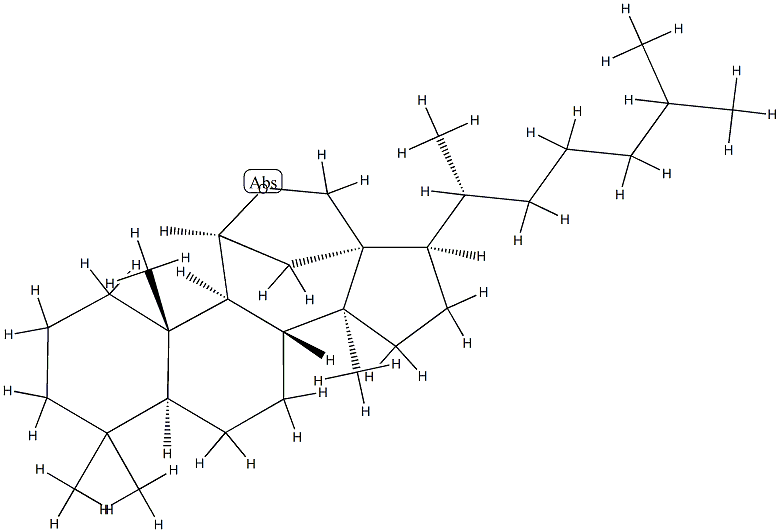 11β,18-Epoxylanostane Struktur