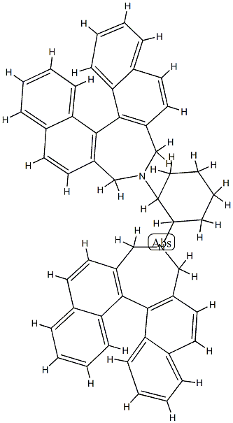 (11bR,11'bR)-4,4'-(1S,2S)-1,2-cyclohexanediylbis[4,5-dihydro-H-Dinaphth[2,1-c:1',2'-e]azepine Struktur