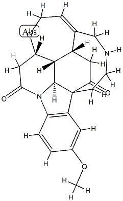 2-Methoxy-16,19-secostrychnidine-10,16-dione Struktur