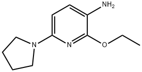 3-Pyridinamine,2-ethoxy-6-(1-pyrrolidinyl)-(9CI) Struktur