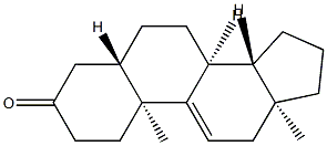 5α-Androst-9(11)-en-3-one Struktur