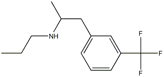 α-Methyl-N-propyl-3-(trifluoromethyl)benzeneethanamine Struktur