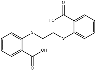 2,2-(ethane-1,2-diylbis(sulfanediyl))dibenzoic acid Struktur