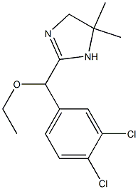 2-(3,4-Dichloro-α-ethoxybenzyl)-5,5-dimethyl-2-imidazoline Struktur