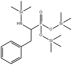 [α-[(Trimethylsilyl)amino]phenethyl]phosphonic acid bis(trimethylsilyl) ester Struktur