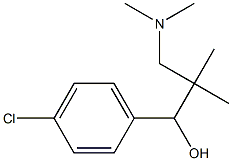 4-Chloro-α-[1,1-dimethyl-2-(dimethylamino)ethyl]benzyl alcohol Struktur