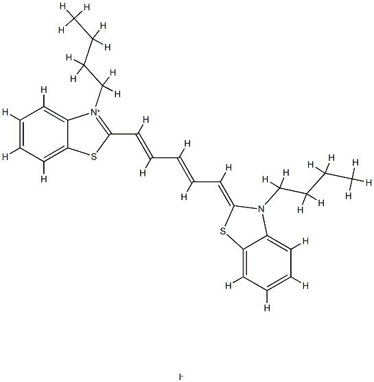 3,3'-dibutyl-2,2'-dithiacarbocyanine Struktur