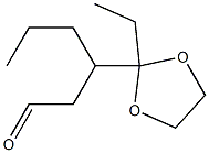 1,3-Dioxolane-2-propanal,2-ethyl-bta-propyl-(9CI) Struktur