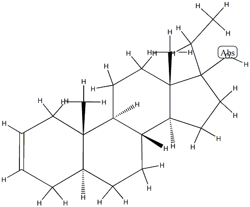 (17ξ)-5α-Pregn-2-en-17-ol Struktur