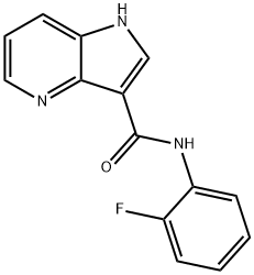 1H-Pyrrolo[3,2-b]pyridine-3-carboxamide,N-(2-fluorophenyl)-(9CI) Struktur