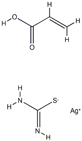 Silver thiuronium acrylate copolymer Struktur