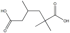 2,2,4(or 2,4,4)-trimethyladipic acid Struktur