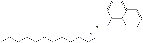 Alkyl(C12-C14) dimethyl-1-naphthylmethyl ammonium chloride Struktur