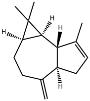 1aβ,2,3,4,4aβ,5,7aα,7bβ-Octahydro-1,1,7-trimethyl-4-methylene-1H-cycloprop[e]azulene Struktur