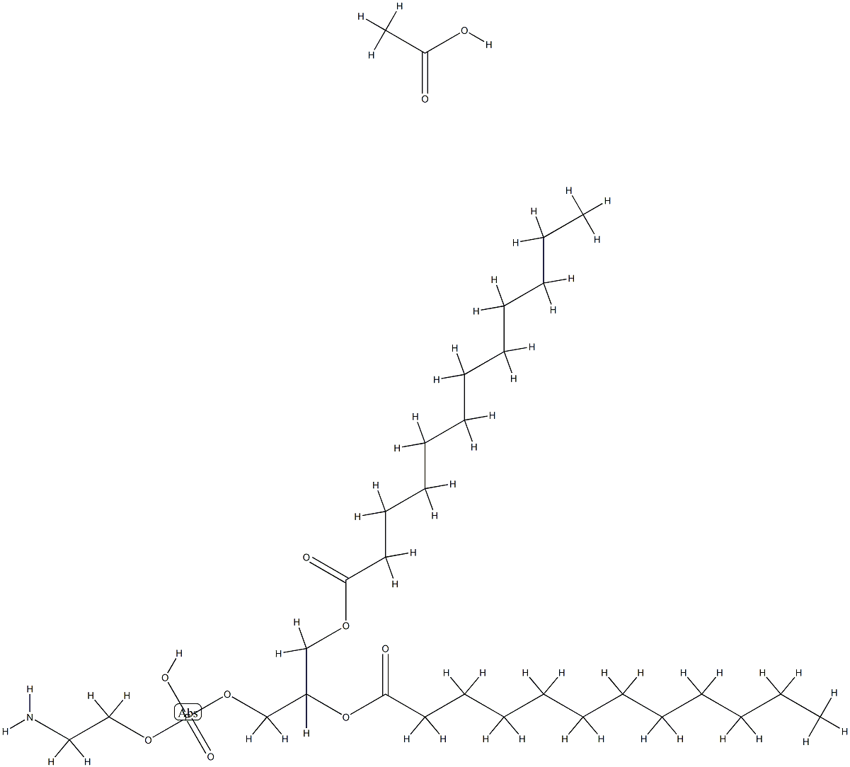 1,2-dilauroylphosphatidylethanolamine Struktur