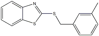 1,3-benzothiazol-2-yl 3-methylbenzyl sulfide Struktur