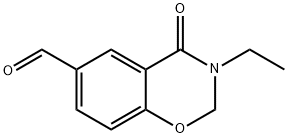 2H-1,3-Benzoxazine-6-carboxaldehyde,3-ethyl-3,4-dihydro-4-oxo-(9CI) Struktur