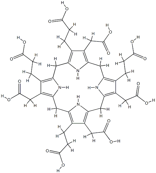 5,10,15,20,22,24-Hexahydrouroporphyrin IV Struktur