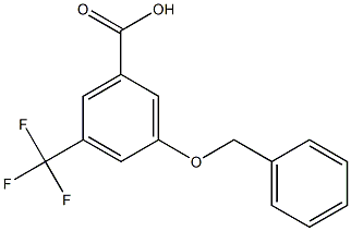 3-(benzyloxy)-5-(trifluoromethyl)benzoic acid Struktur