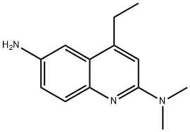 2,6-Quinolinediamine,4-ethyl-N2,N2-dimethyl-(9CI) Struktur