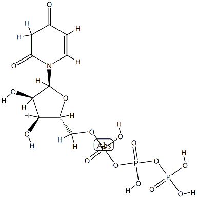 3-deazauridine 5'-triphosphate Struktur